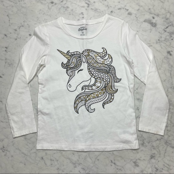 OshKosh B'gosh Other - Osh Kosh Originals Metallic Sparkle Unicorn Long Sleeve Shirt